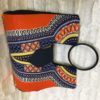 Orange Authentic Dashiki Hard Body Hand Bag