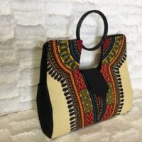 Ivory Authentic Dashiki Hard Body Hand Bag