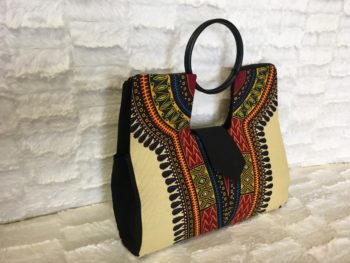 Ivory Authentic Dashiki Hard Body Hand Bag