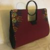 Burgundy/ Wine Authentic Dashiki Hard Body Hand Bag - Another Look