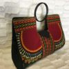 Red Green Authentic Dashiki Large Hard Body Hand Bag