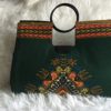 Large Green MultiColored Authentic Dashiki Hard Body Hand Bag