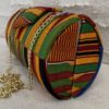Gold kente cloth purse