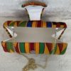 Gold kente cloth purse
