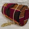 Genuine kente cloth clutch purse