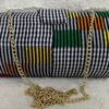 Genuine kente cloth clutch purse