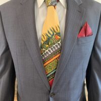 Dashiki Print Necktie and Pocket Square Set