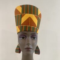 African Kente Print Head Dress