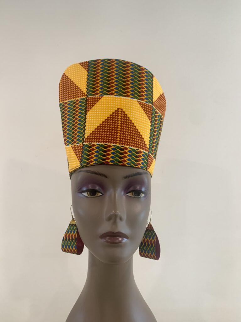 African Kente Print Head Dress